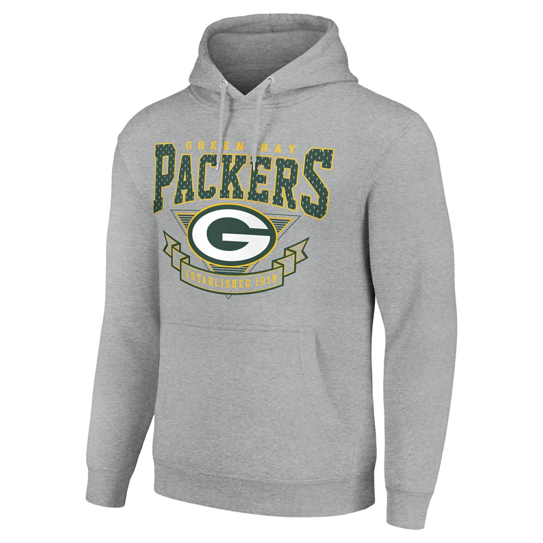 Green Bay Packers Starter ‘80s Inspired Pullover Hoodie Heather Gray
