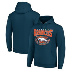Denver Broncos Starter ‘80s Inspired Pullover Hoodie Navy