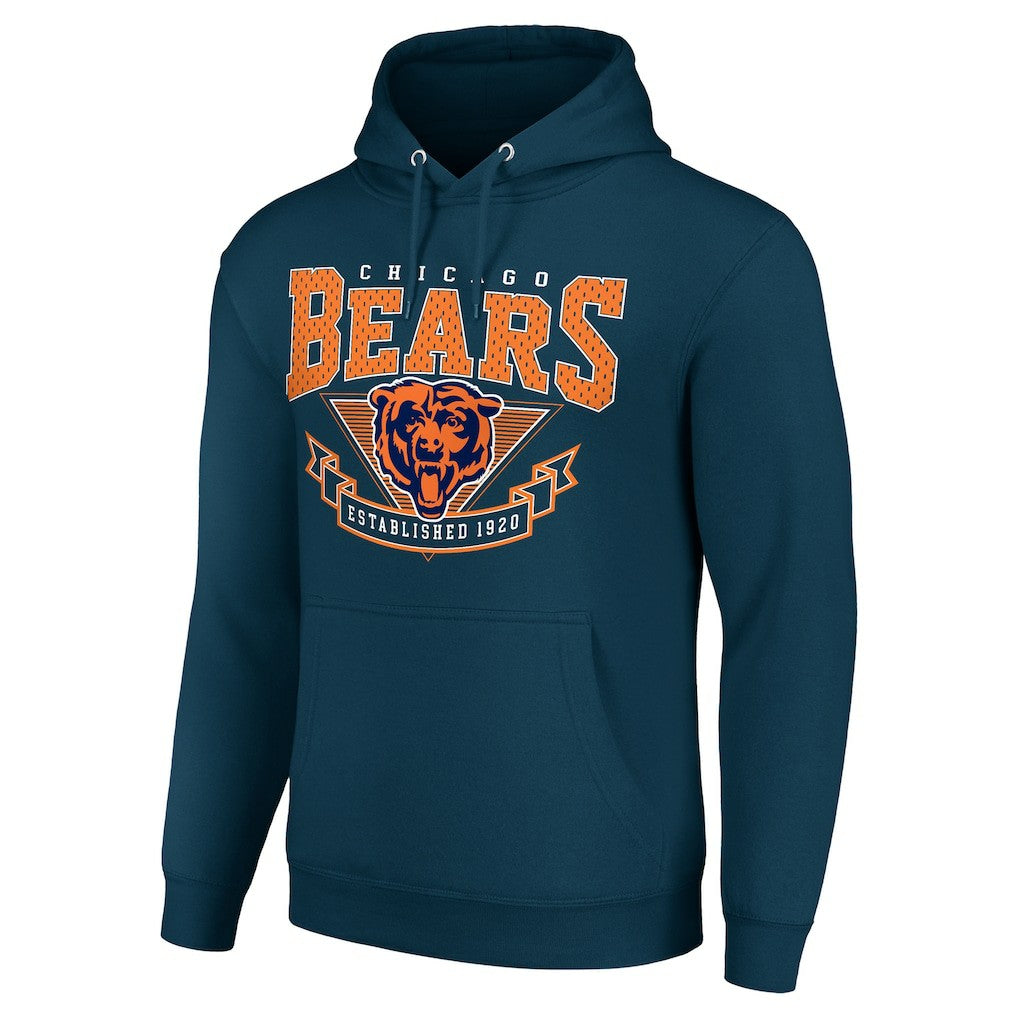 Chicago Bears Starter ‘80s Inspired Pullover Hoodie Navy