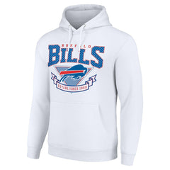 Buffalo Bills Starter ‘80s Inspired Pullover Hoodie White