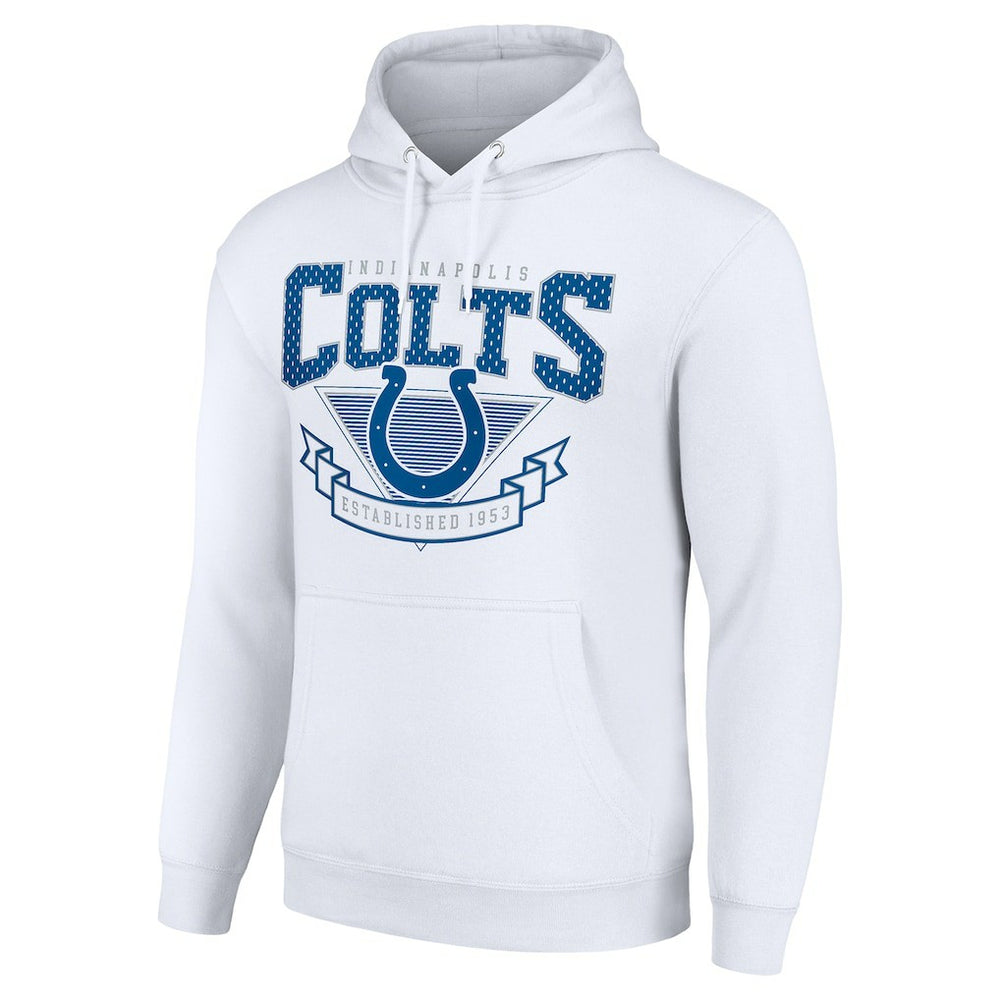 Indianapolis Colts Starter ‘80s Inspired Pullover Hoodie White