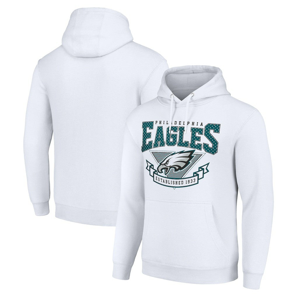 Philadelphia Eagles Starter ‘80s Inspired Pullover Hoodie White