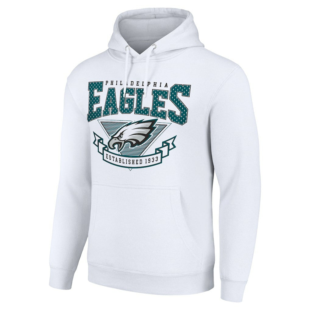 Philadelphia Eagles Starter ‘80s Inspired Pullover Hoodie White
