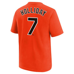 Jackson Holliday Baltimore Orioles Nike Youth Name & Number T-Shirt - Orange T-shirts
