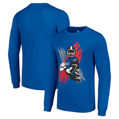 Buffalo Bills Starter Player X Logo Graphic Long Sleeve T-Shirt Royal