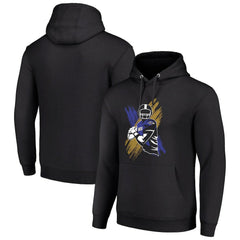 Baltimore Ravens Starter Player X Fleece Pullover Hoodie Black