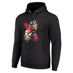 San Francisco 49ers Starter Player X Fleece Pullover Hoodie Black