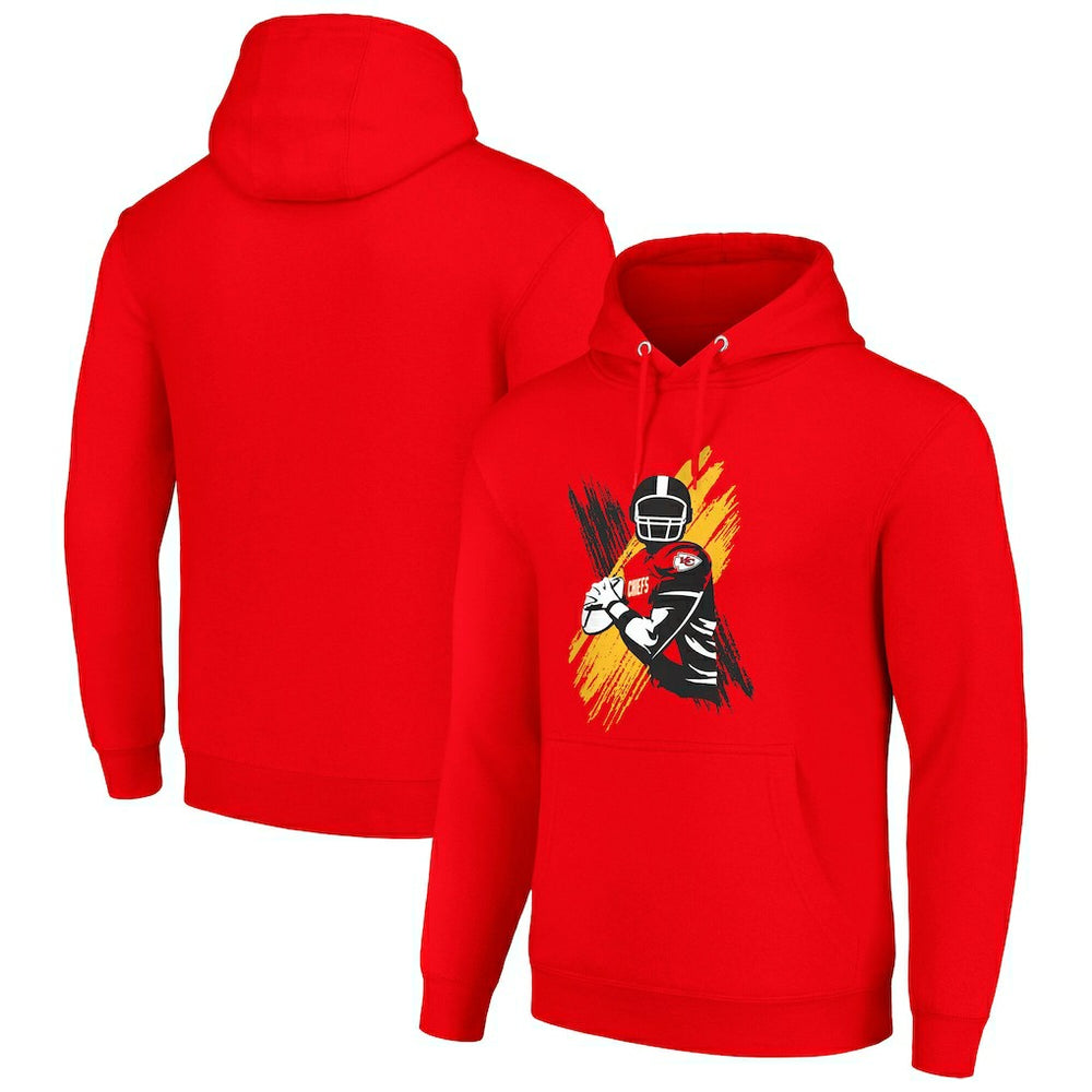 Kansas City Chiefs Starter Player X Fleece Pullover Hoodie Red