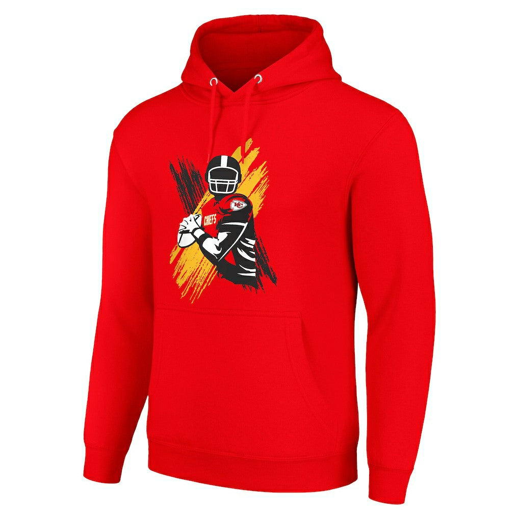Kansas City Chiefs Starter Player X Fleece Pullover Hoodie Red