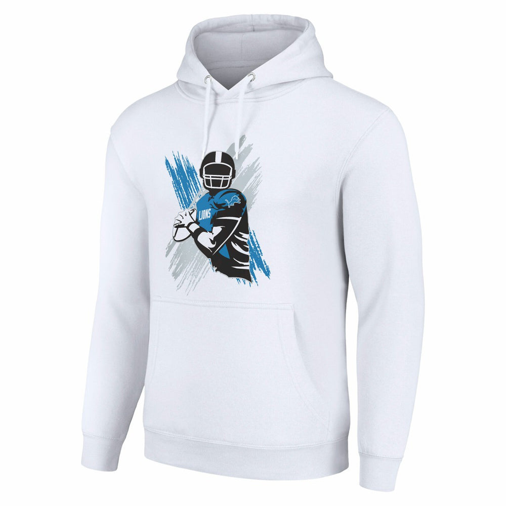 Detroit Lions Starter Player X Fleece Pullover Hoodie White