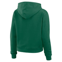 New York Jets WEAR by Erin Andrews Women's Waffle Hoodie Pullover Top Green