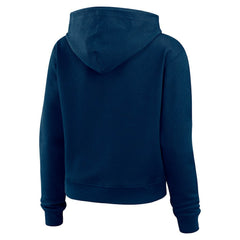 Dallas Cowboys WEAR by Erin Andrews Women's Waffle Hoodie Pullover Top Navy