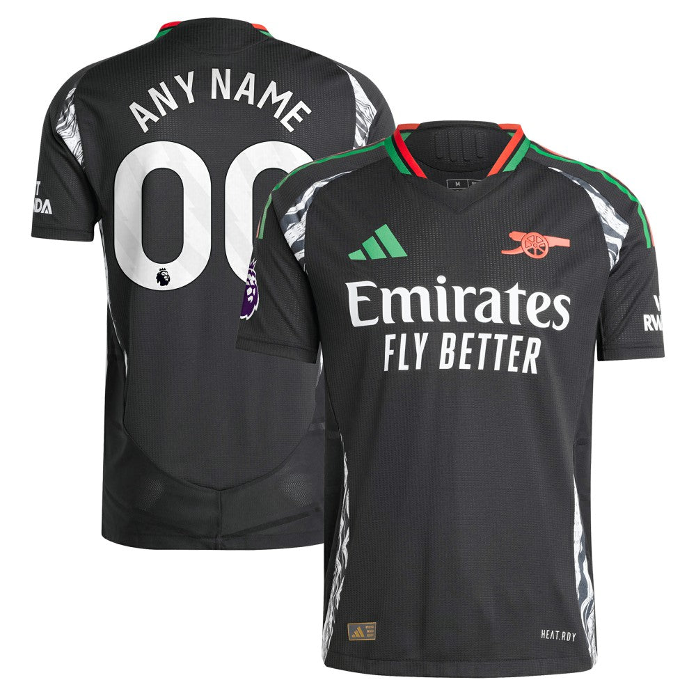 Arsenal 2024/25 Away Custom Jersey Black