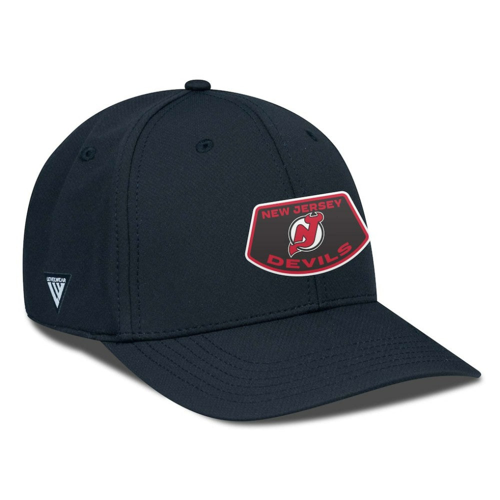 NHL New Jersey Devils Levelwear Rise Skylight Flex Hat - Black