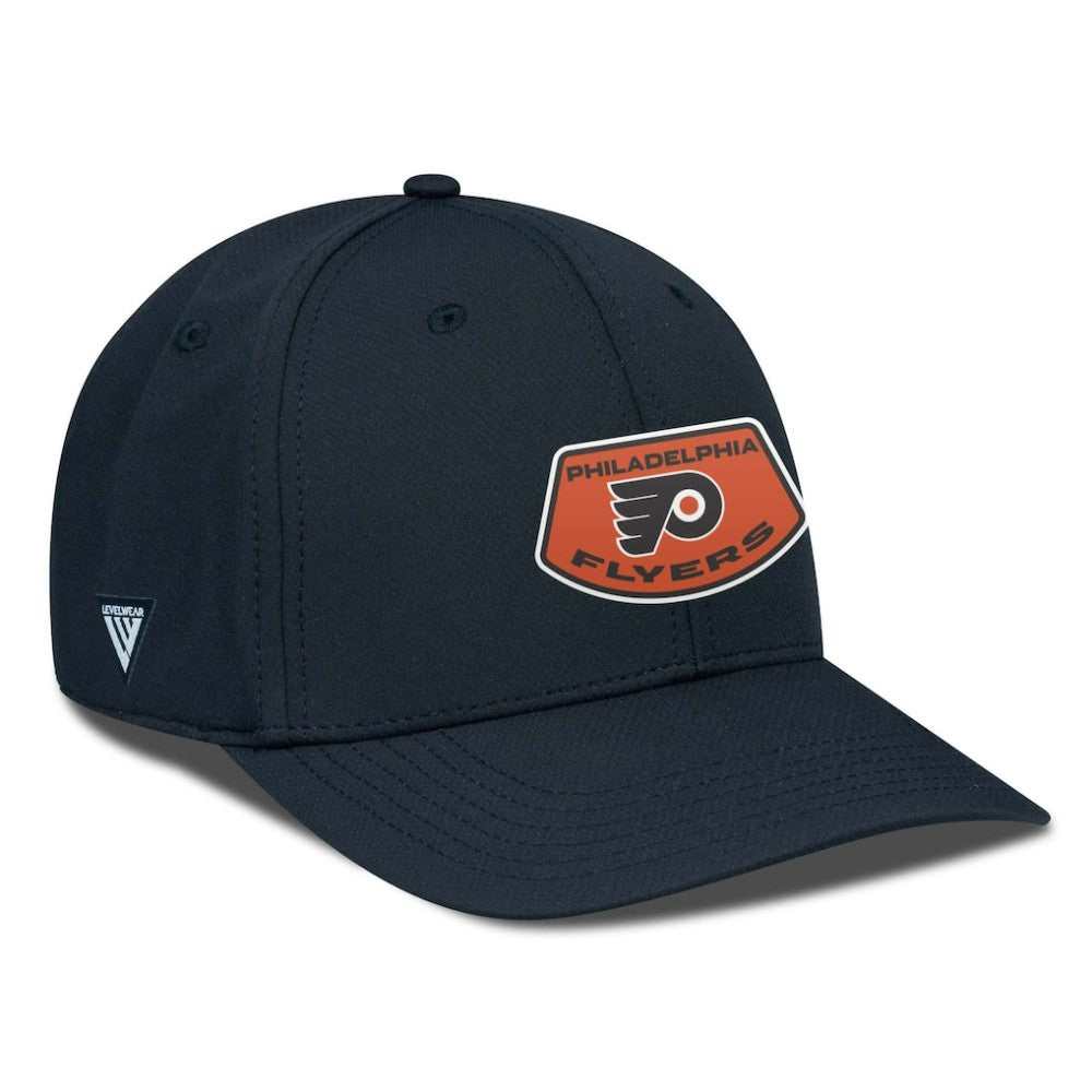 NHL Philadelphia Flyers Levelwear Rise Skylight Flex Hat - Black