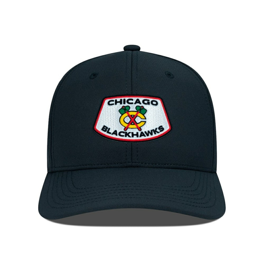NHL Chicago Blackhawks Levelwear Rise Skylight Flex Hat - Black