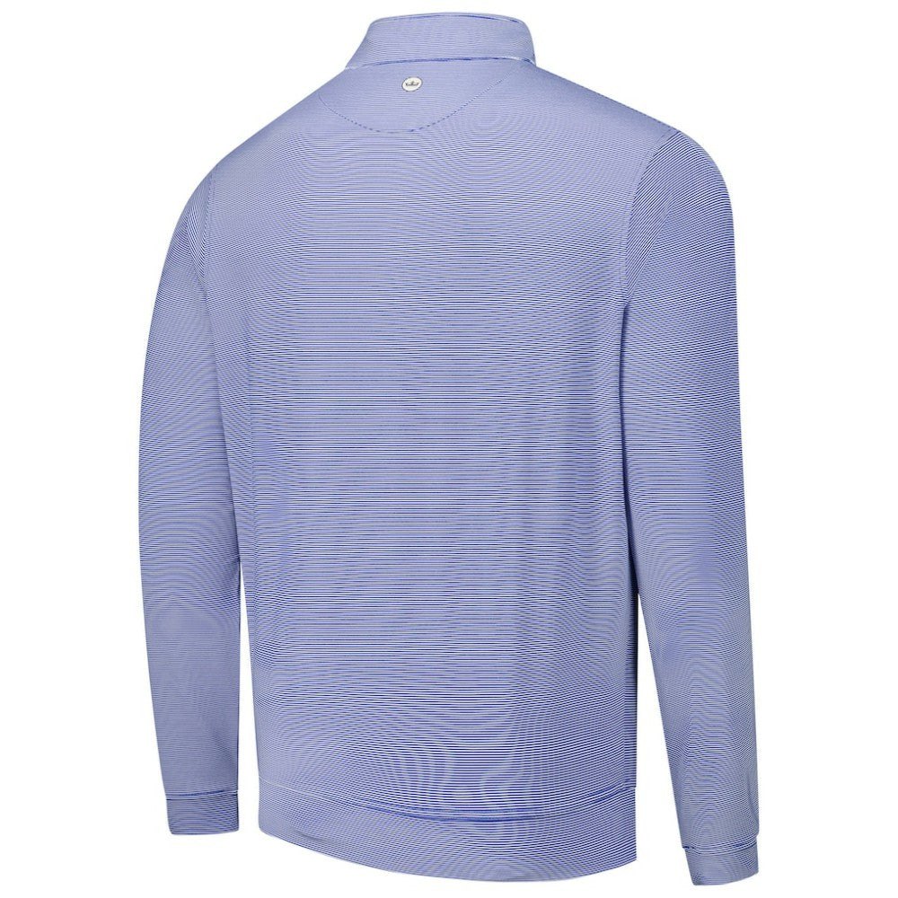 Philadelphia Phillies Peter Millar Perth Sugar Stripe Performance Quarter-Zip Top - Royal Tops