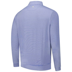 Philadelphia Phillies Peter Millar Perth Sugar Stripe Performance Quarter-Zip Top - Royal Tops