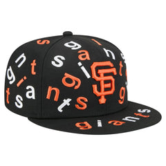 San Francisco Giants New Era Team Confetti 59FIFTY Fitted Hat - Black Hats