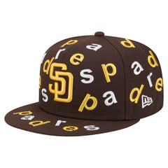 San Diego Padres New Era Team Confetti 59FIFTY Fitted Hat - Brown Hats