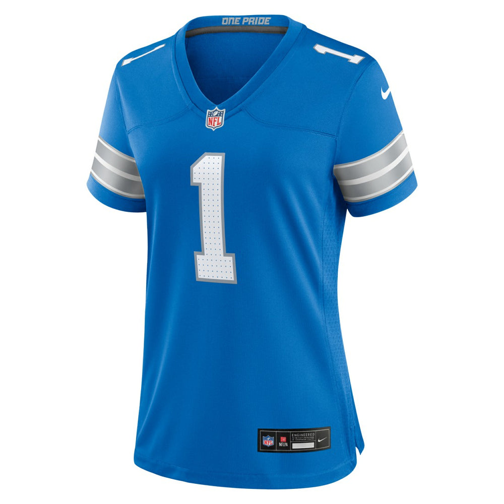 Number 1 Mom Detroit Lions Game Jersey Blue