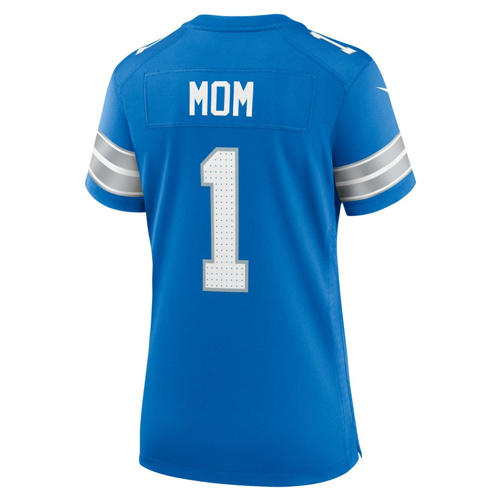 Number 1 Mom Detroit Lions Game Jersey Blue