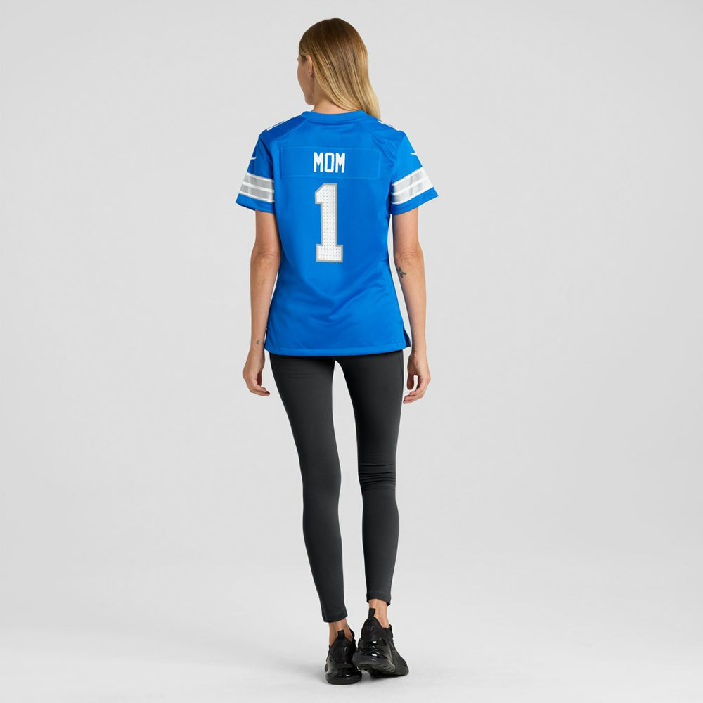 Number 1 Mom Detroit Lions Game Jersey Blue