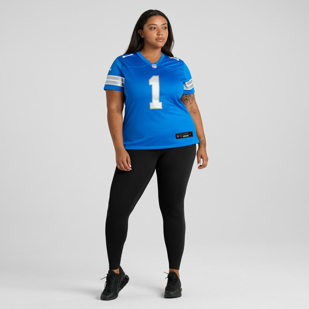 Number 1 Mom Detroit Lions Game Jersey Blue