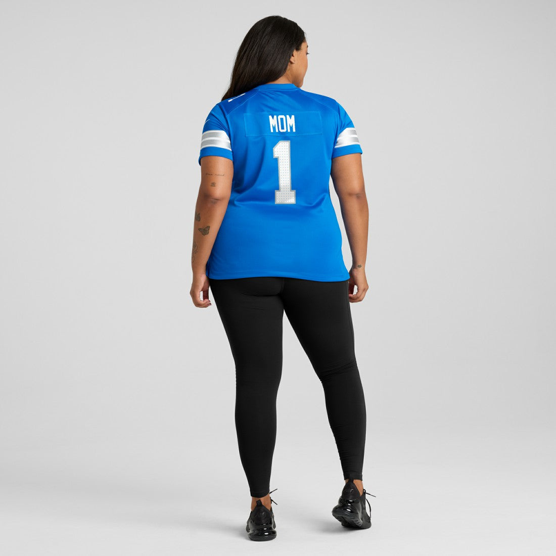 Number 1 Mom Detroit Lions Game Jersey Blue