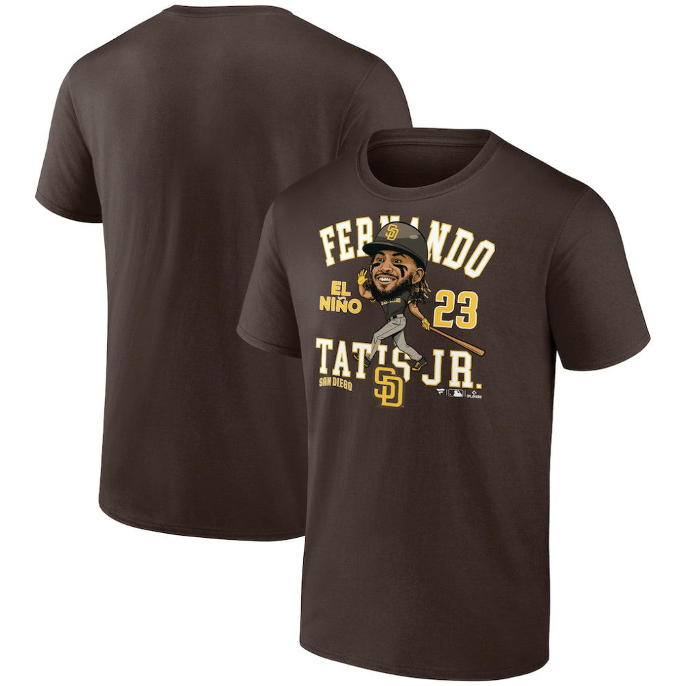 Fernando Tatis Jr. San Diego Padres Fanatics Hometown Caricature T-Shirt - Brown T-shirts