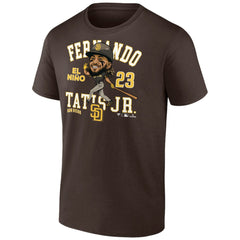 Fernando Tatis Jr. San Diego Padres Fanatics Hometown Caricature T-Shirt - Brown T-shirts