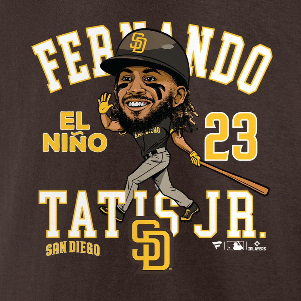 Fernando Tatis Jr. San Diego Padres Fanatics Hometown Caricature T-Shirt - Brown T-shirts