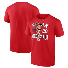Nolan Arenado St. Louis Cardinals Fanatics Hometown Caricature T-Shirt - Red T-shirts
