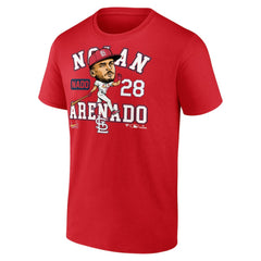 Nolan Arenado St. Louis Cardinals Fanatics Hometown Caricature T-Shirt - Red T-shirts