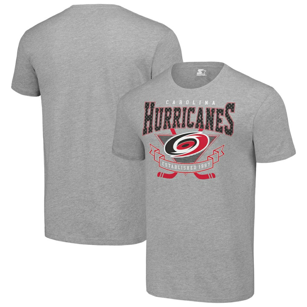 NHL Carolina Hurricanes Starter Team Logo Graphic T-Shirt - Heather Gray