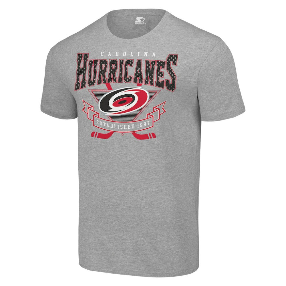 NHL Carolina Hurricanes Starter Team Logo Graphic T-Shirt - Heather Gray