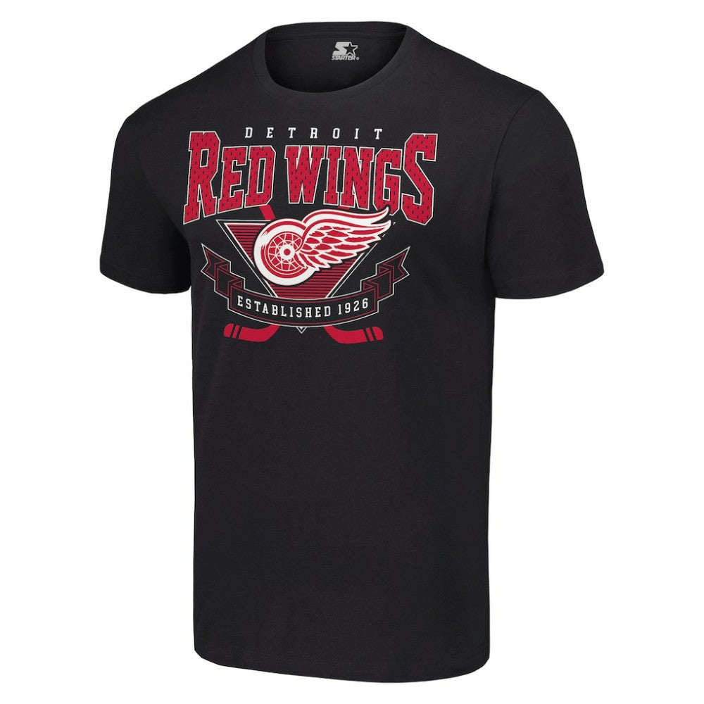 NHL Detroit Red Wings Starter Team Logo Graphic T-Shirt - Black