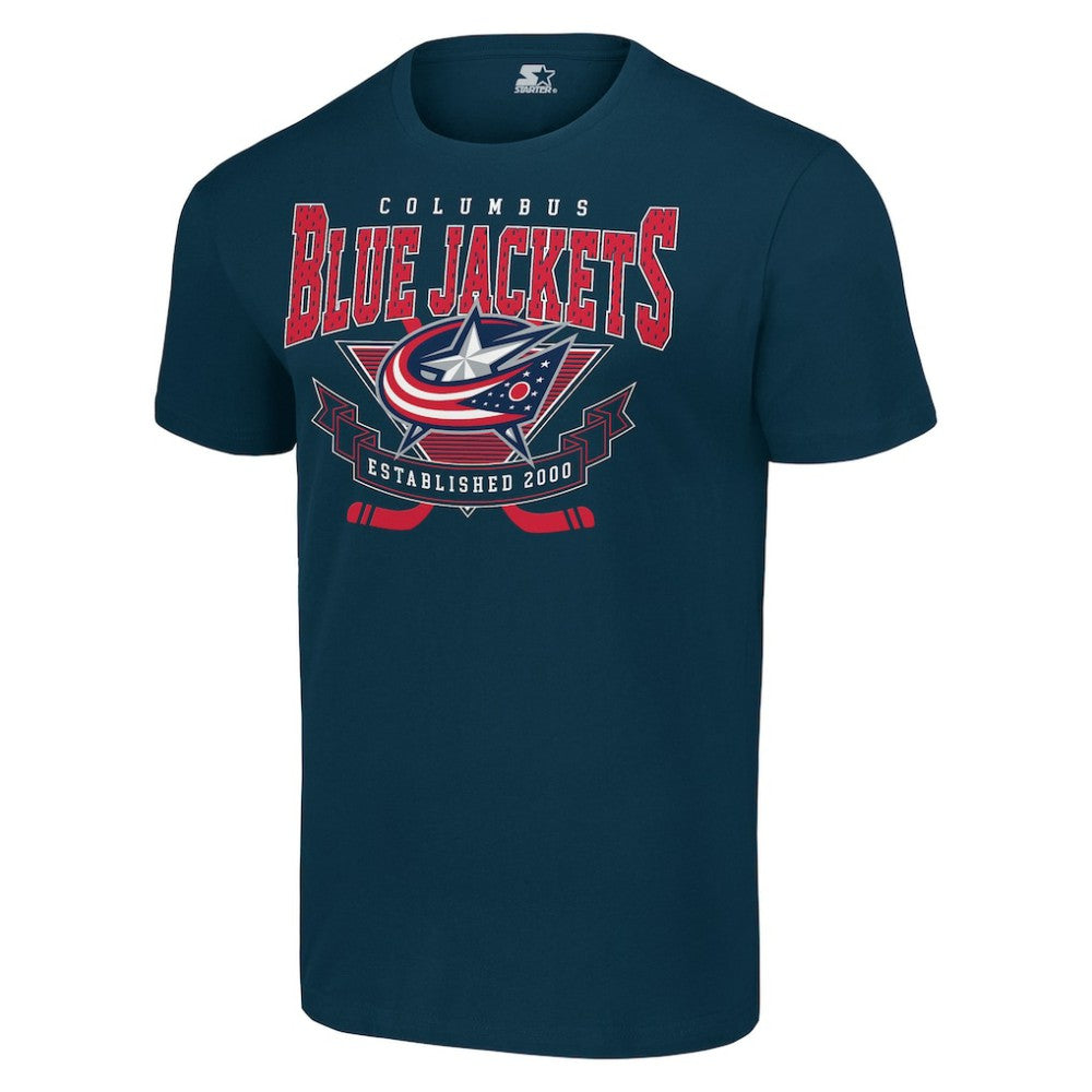 NHL Columbus Blue Jackets Starter Team Logo Graphic T-Shirt - Navy