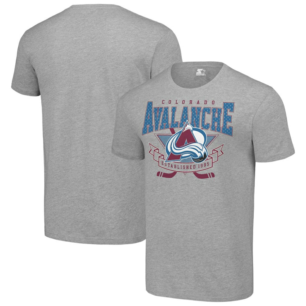 NHL Colorado Avalanche Starter Team Logo Graphic T-Shirt - Heather Gray