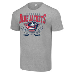 NHL Columbus Blue Jackets Starter Team Logo Graphic T-Shirt - Heather Gray