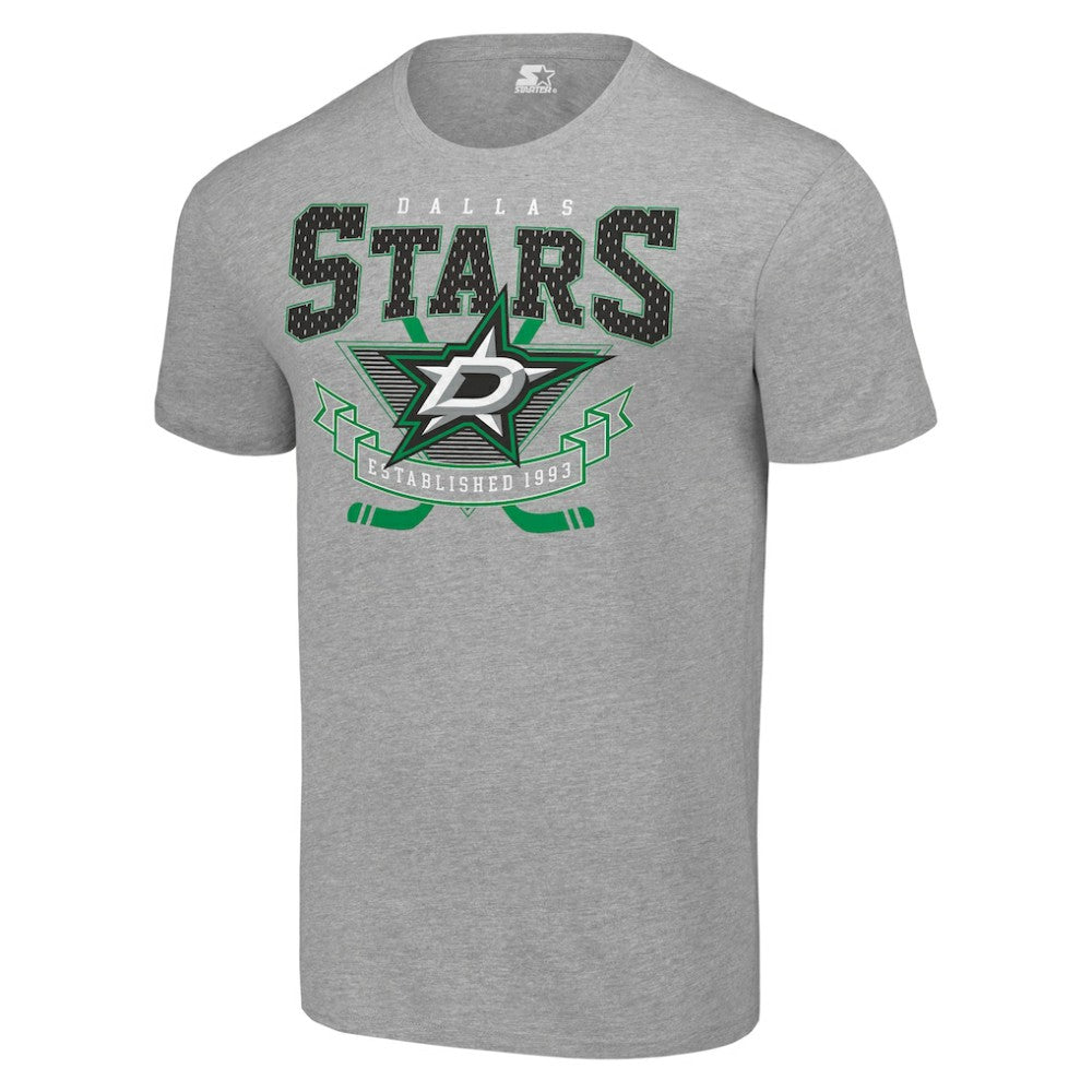 NHL Dallas Stars Starter Team Logo Graphic T-Shirt - Heather Gray