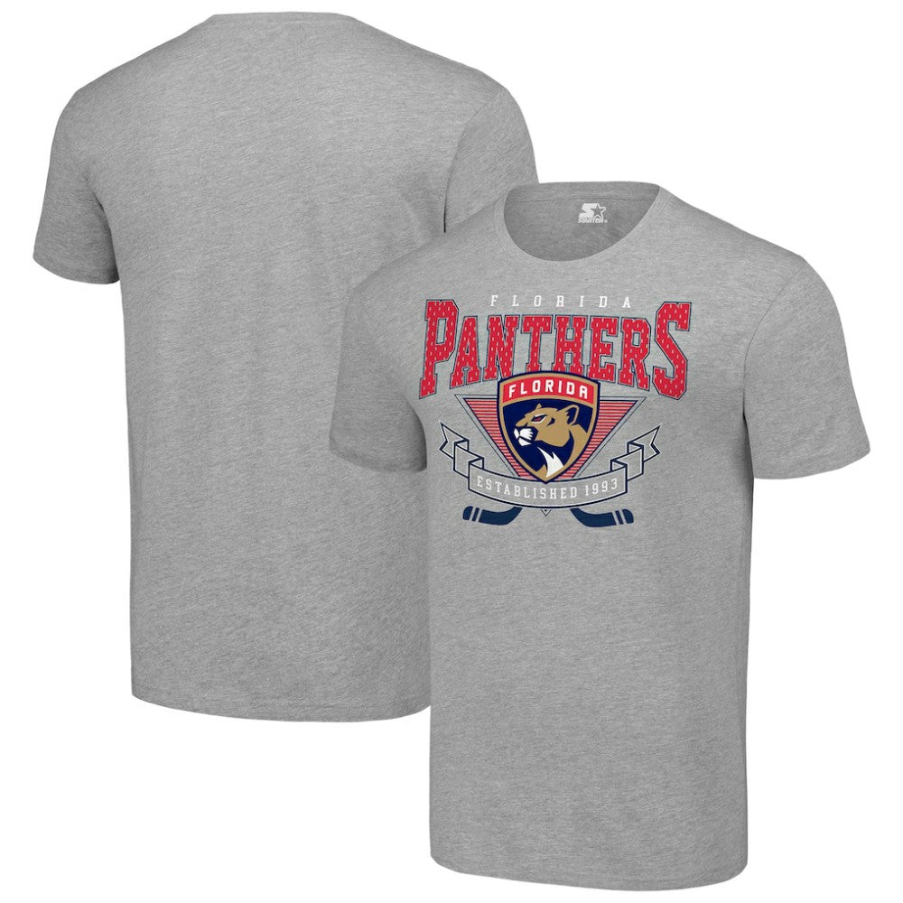 NHL Florida Panthers Starter Team Logo Graphic T-Shirt - Heather Gray