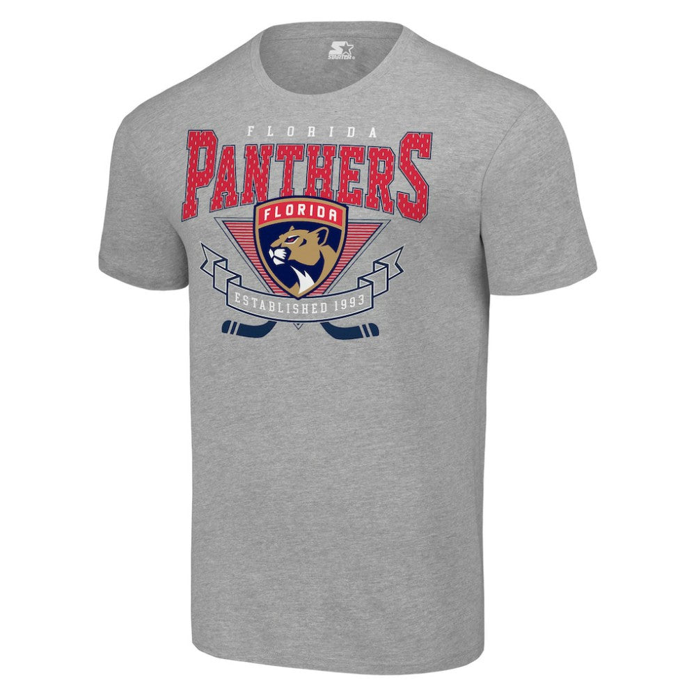 NHL Florida Panthers Starter Team Logo Graphic T-Shirt - Heather Gray