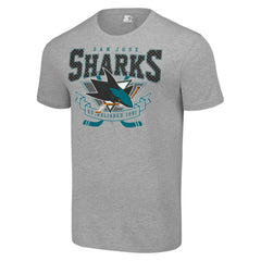 NHL San Jose Sharks Starter Team Logo Graphic T-Shirt - Heather Gray
