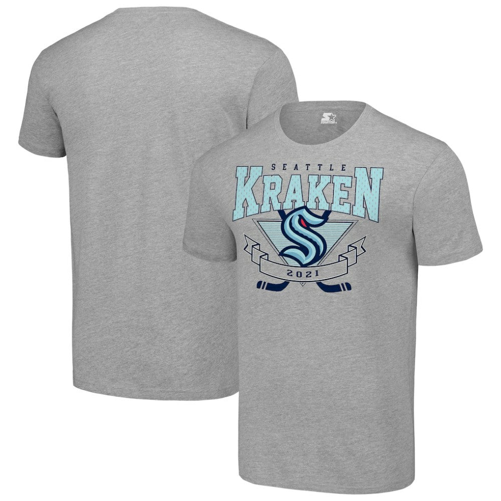 NHL Seattle Kraken Starter Team Logo Graphic T-Shirt - Heather Gray