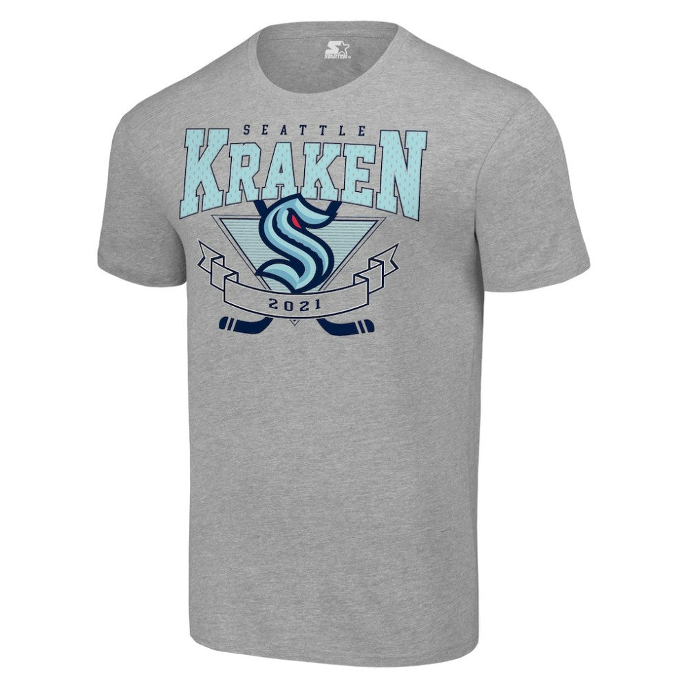 NHL Seattle Kraken Starter Team Logo Graphic T-Shirt - Heather Gray