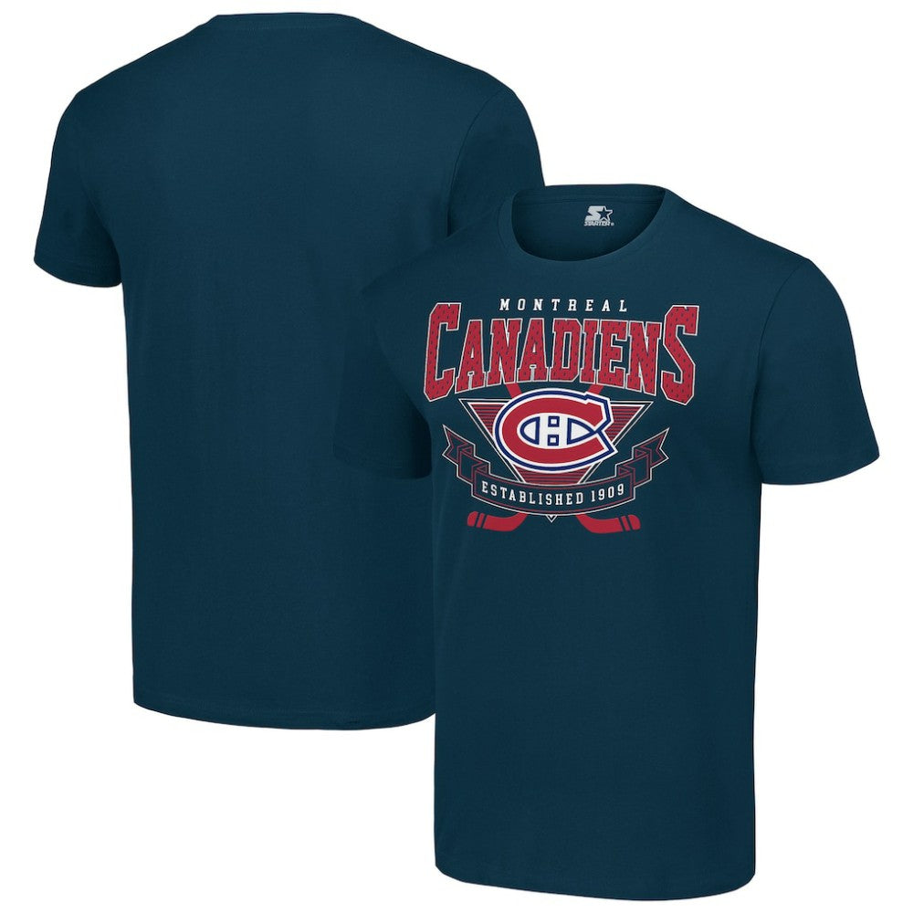 NHL Montreal Canadiens Starter Team Logo Graphic T-Shirt - Navy