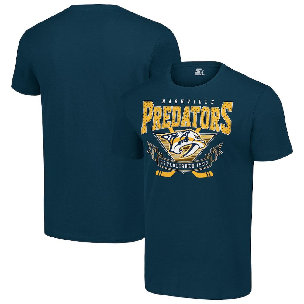 NHL Nashville Predators Starter Team Logo Graphic T-Shirt - Navy