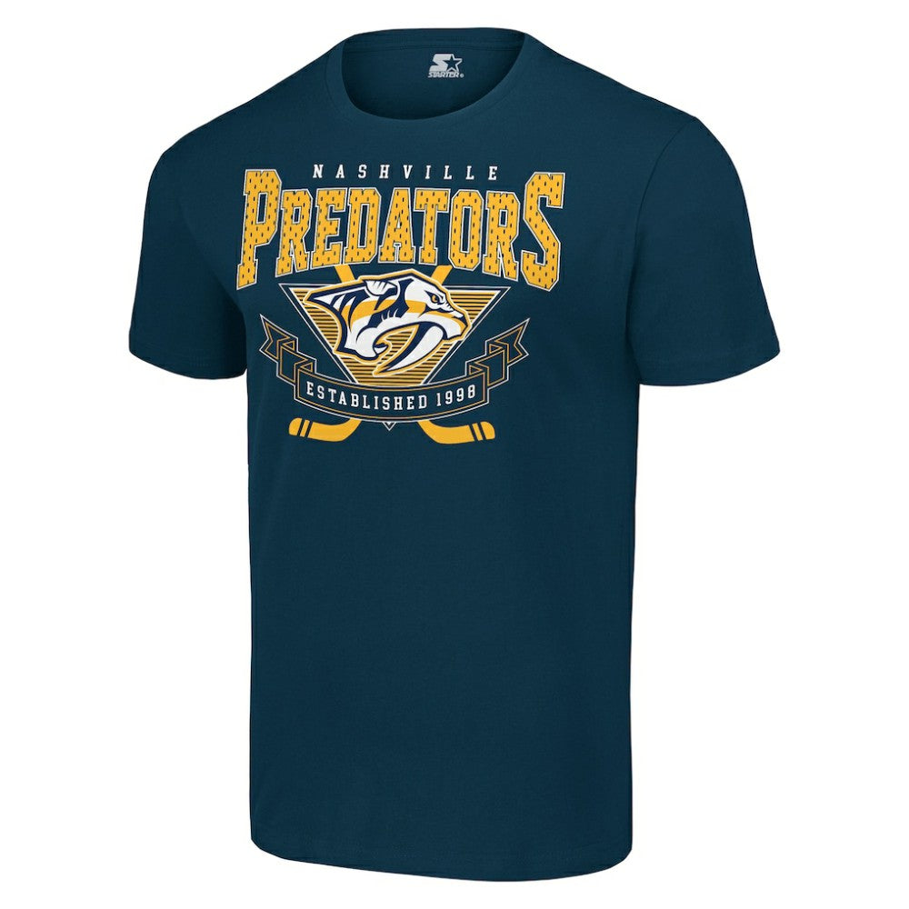 NHL Nashville Predators Starter Team Logo Graphic T-Shirt - Navy