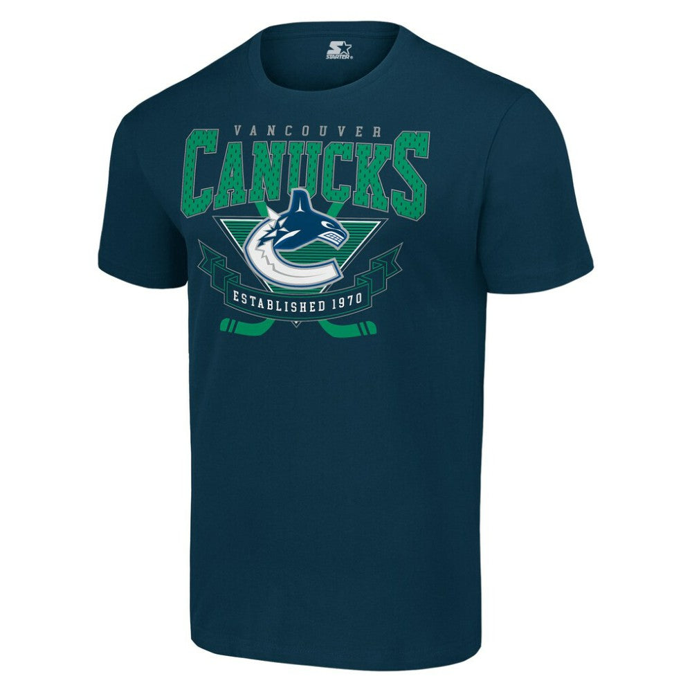 NHL Vancouver Canucks Starter Team Logo Graphic T-Shirt - Navy